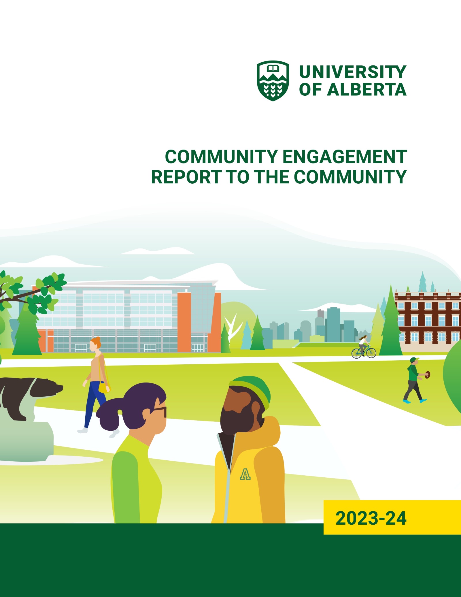 English cover of the Community Engagement Report to the Community