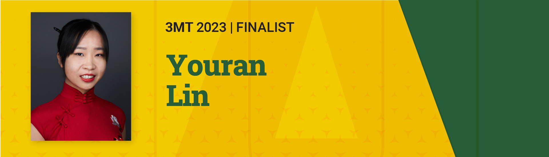 3MT 2023 Finalist Youran Lin