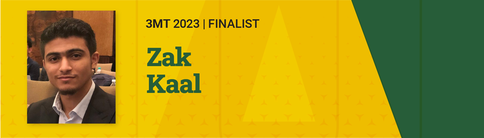 3MT 2023 Finalist Zak Kaal